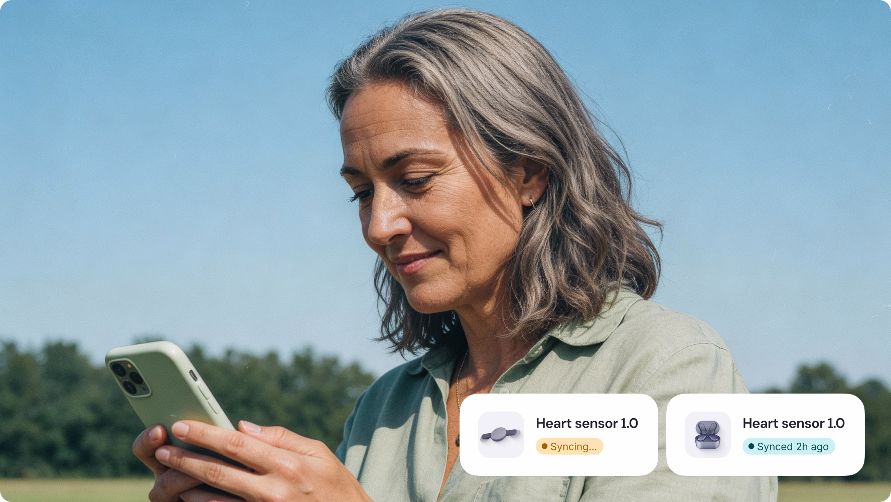 Halo Lab’s device pairing interface for mobile health app