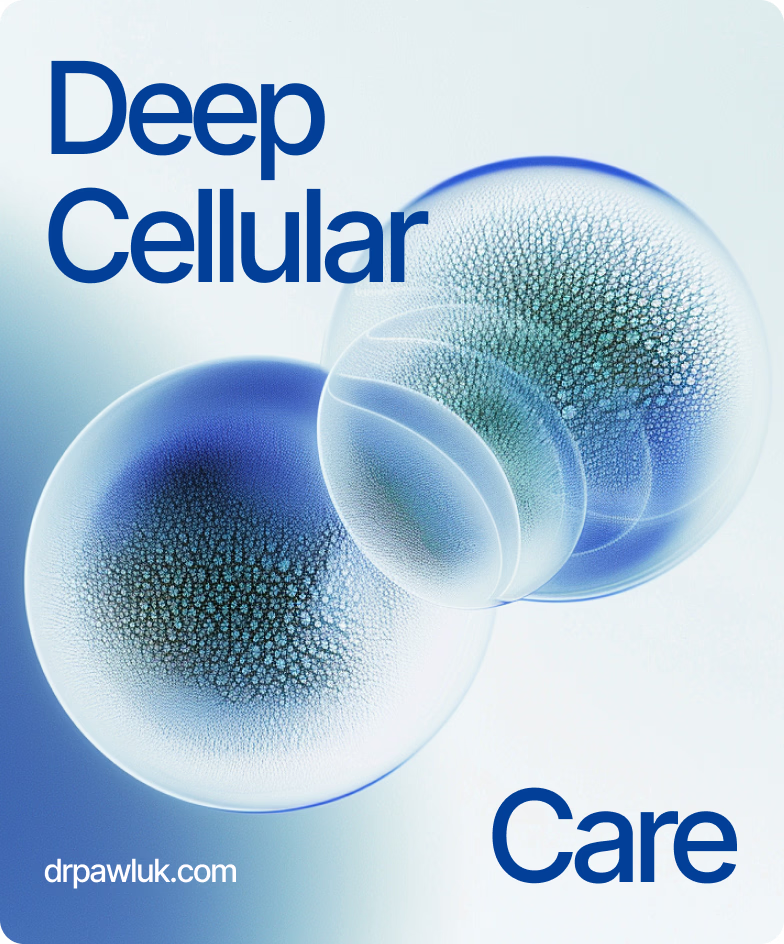 healthtech branding services with cellular-inspired visuals by Halo Lab