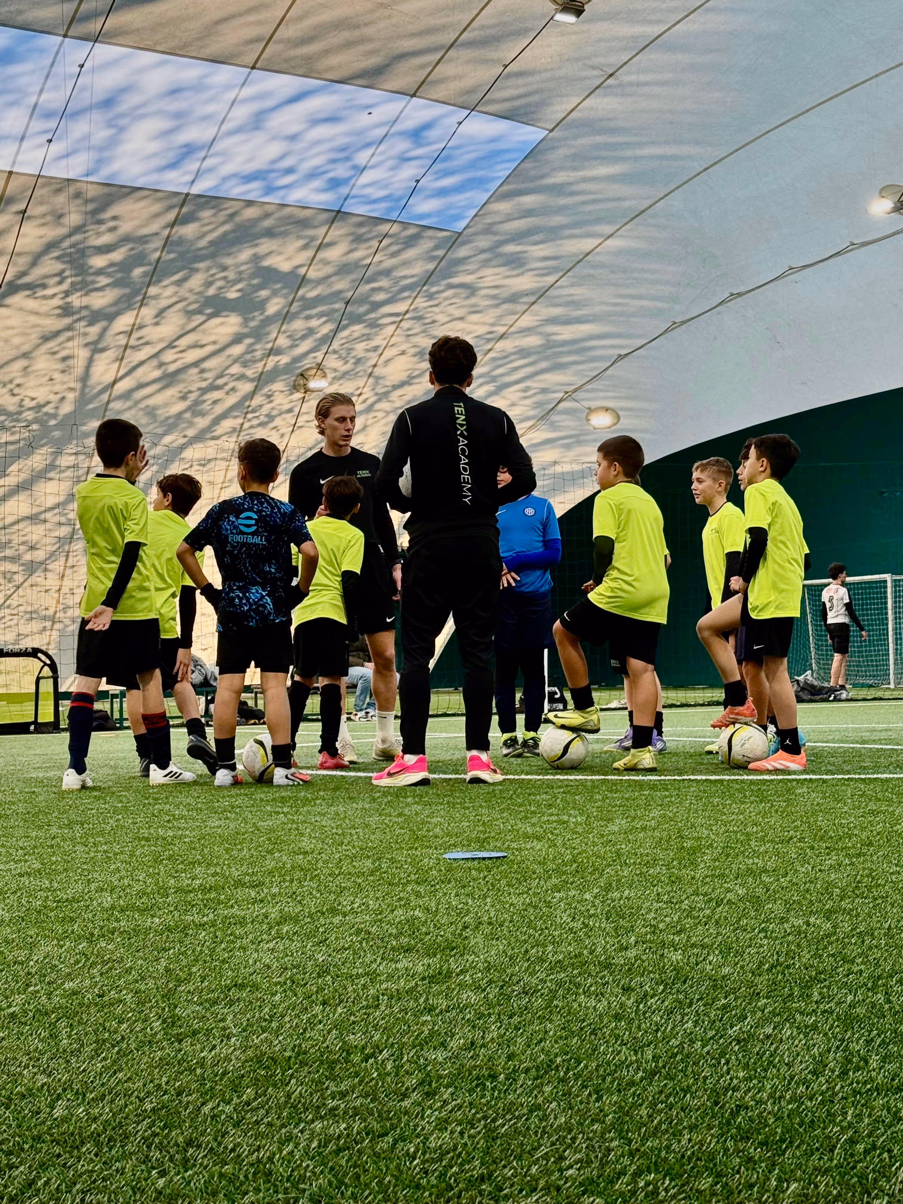 Inizio dell'allenamento e briefing