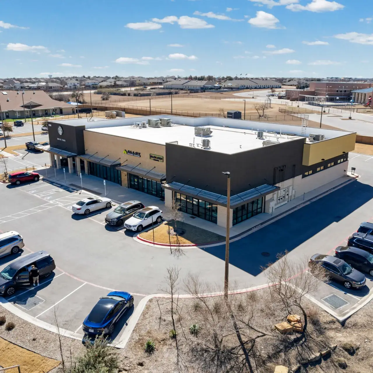 Exterior signage of Elevated Dental in Georgetown TX