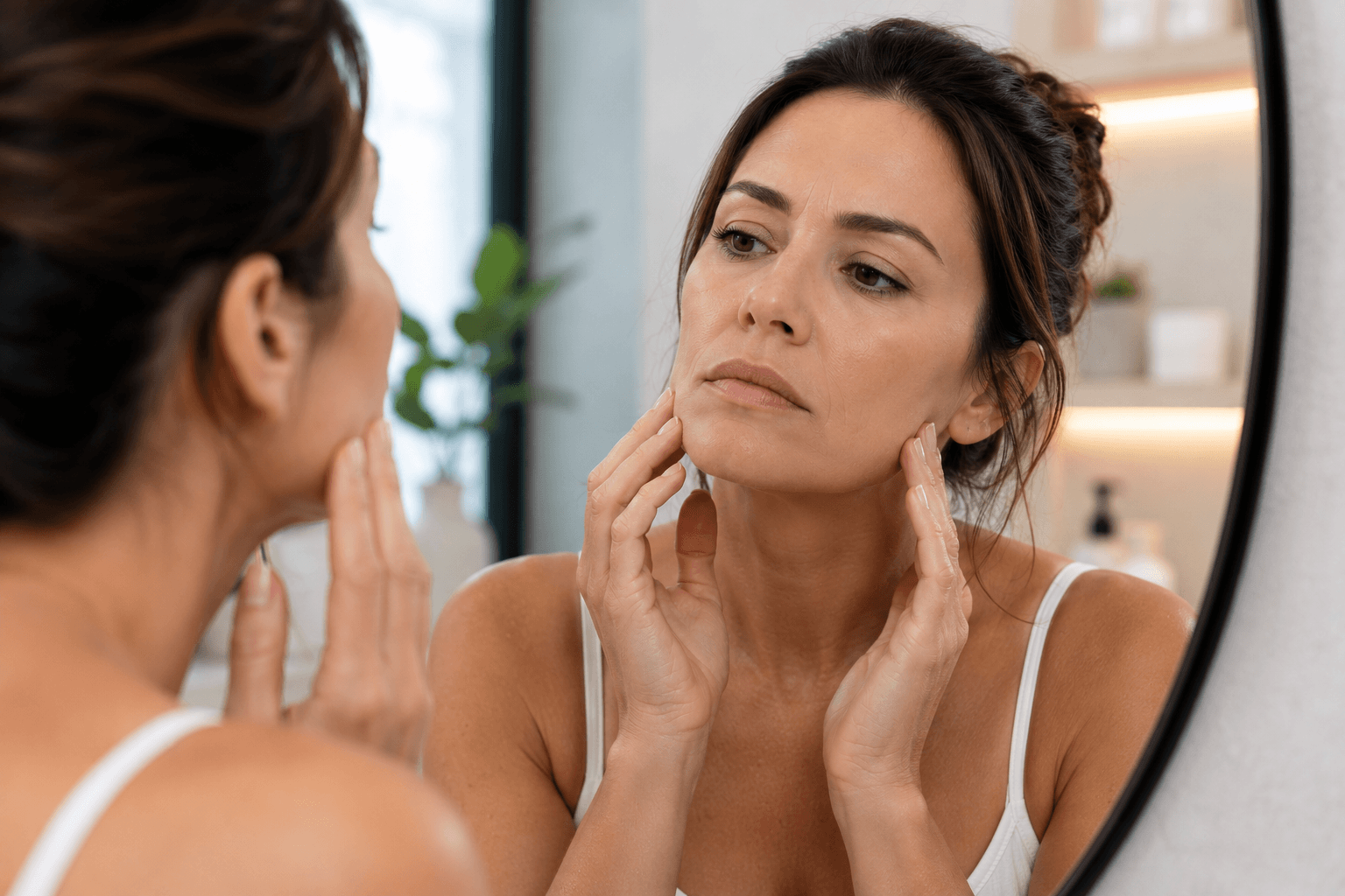 Provider performing a Morpheus8 radiofrequency microneedling treatment in Draper, Utah