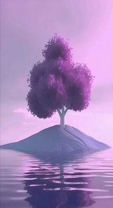imaged'un arbre violet