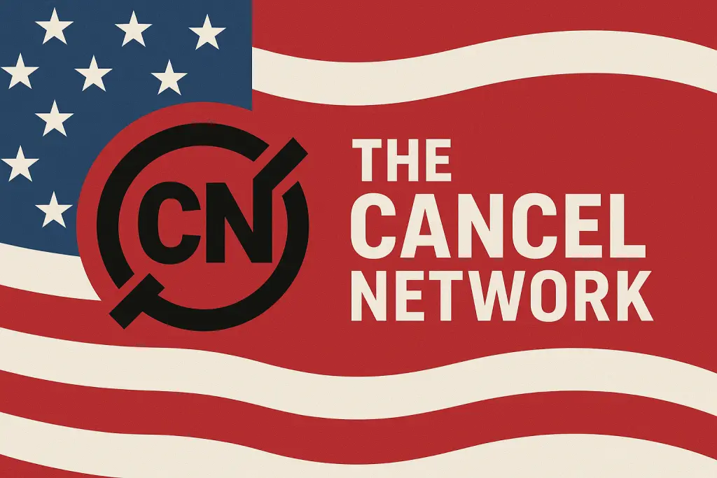 cancel network flag logo