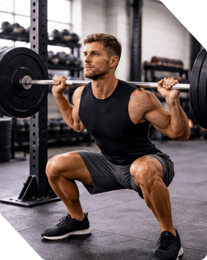The photo shows what the workout looks like Strenght