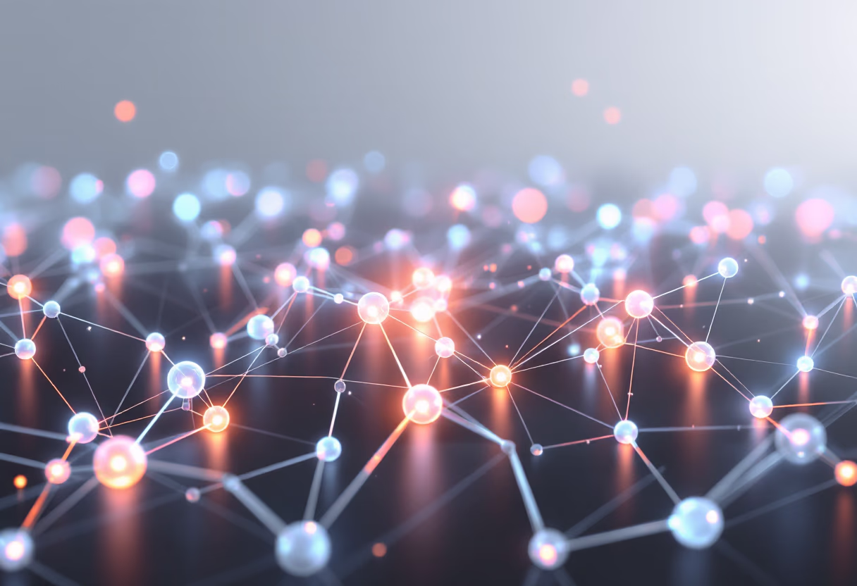 image of network connections on a screen