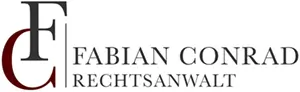 Logo von Fabian Conrad Rechtsanwalt mit den Initialen FC in einem eleganten Design.
