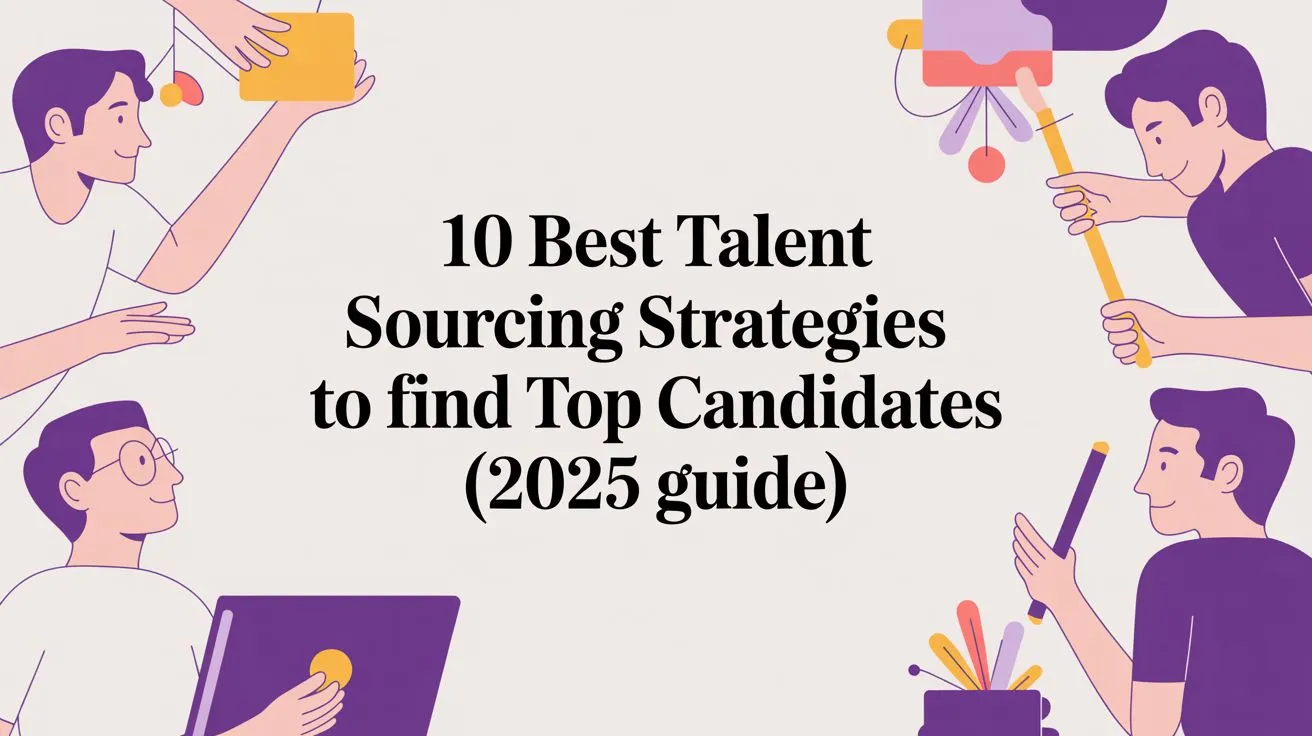10 Talent Sourcing Strategies [2026 guide illustration