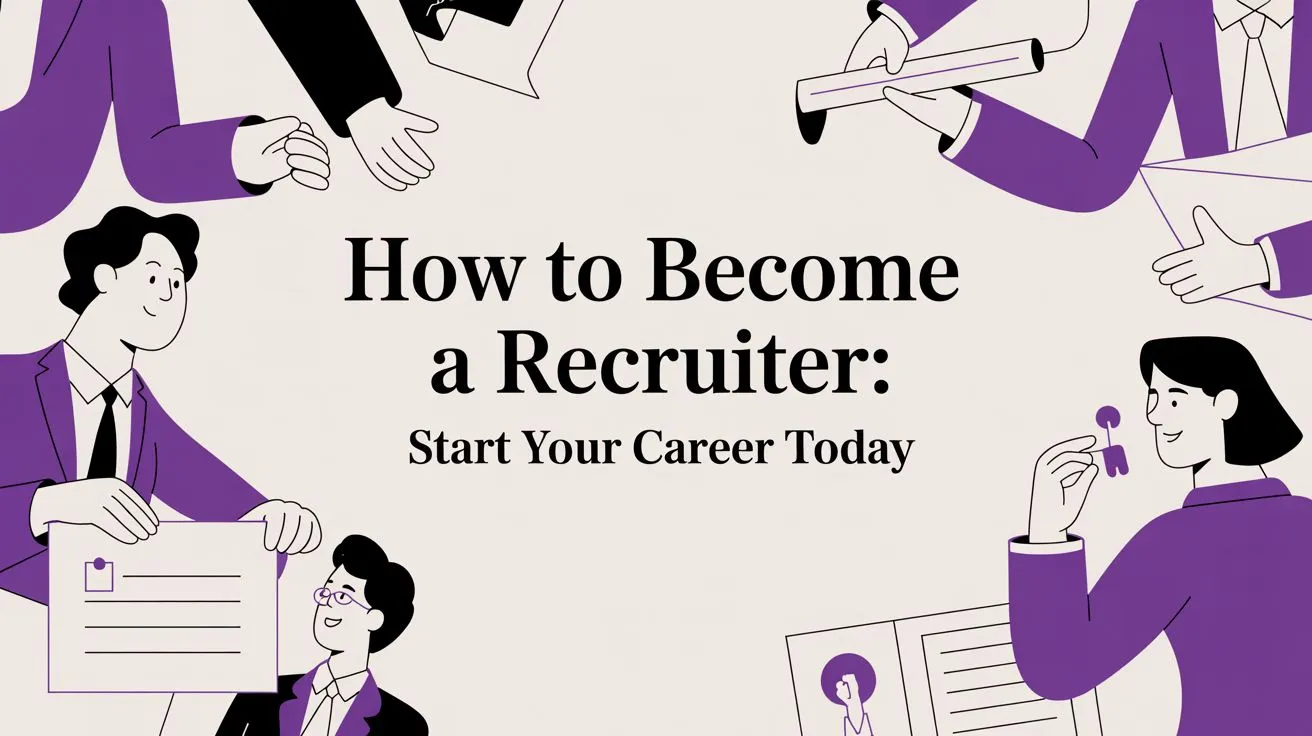 How to Become a Recruiter in 2026: A Compass for Your Career concept