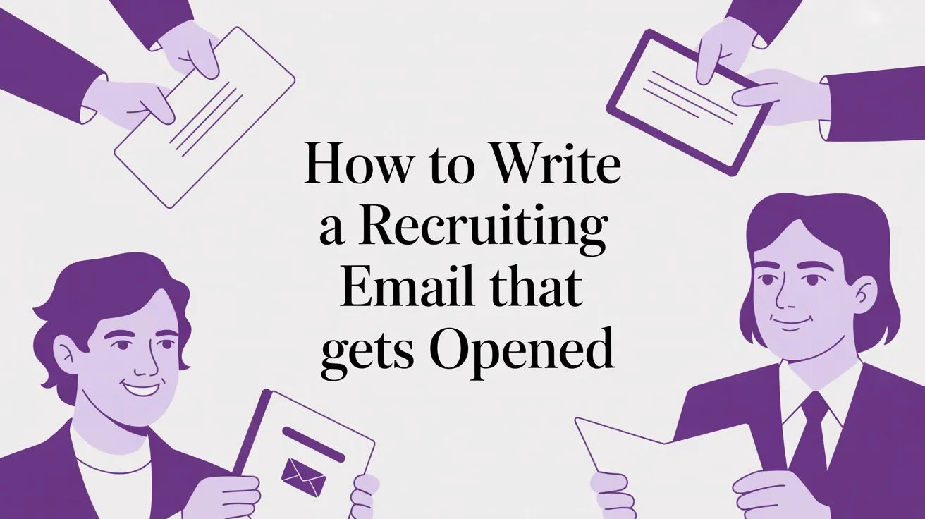 How to Write a Recruiting Email That Gets Replies concept