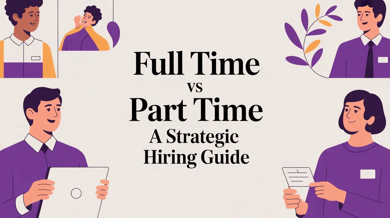 Full Time vs Part Time guide illustration