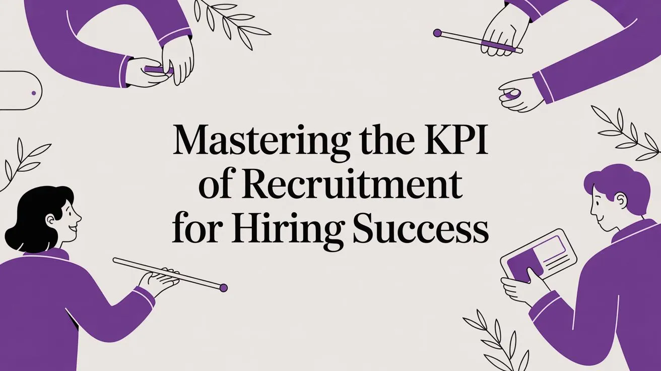 KPI of Recruitment guide illustration