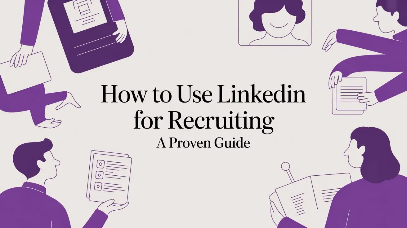 How to Use LinkedIn for Recruiting guide illustration
