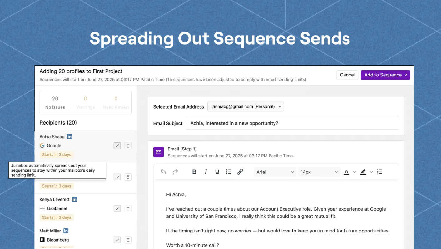 Smarter Sequencing, Richer Talent Profiles, Agent Updates