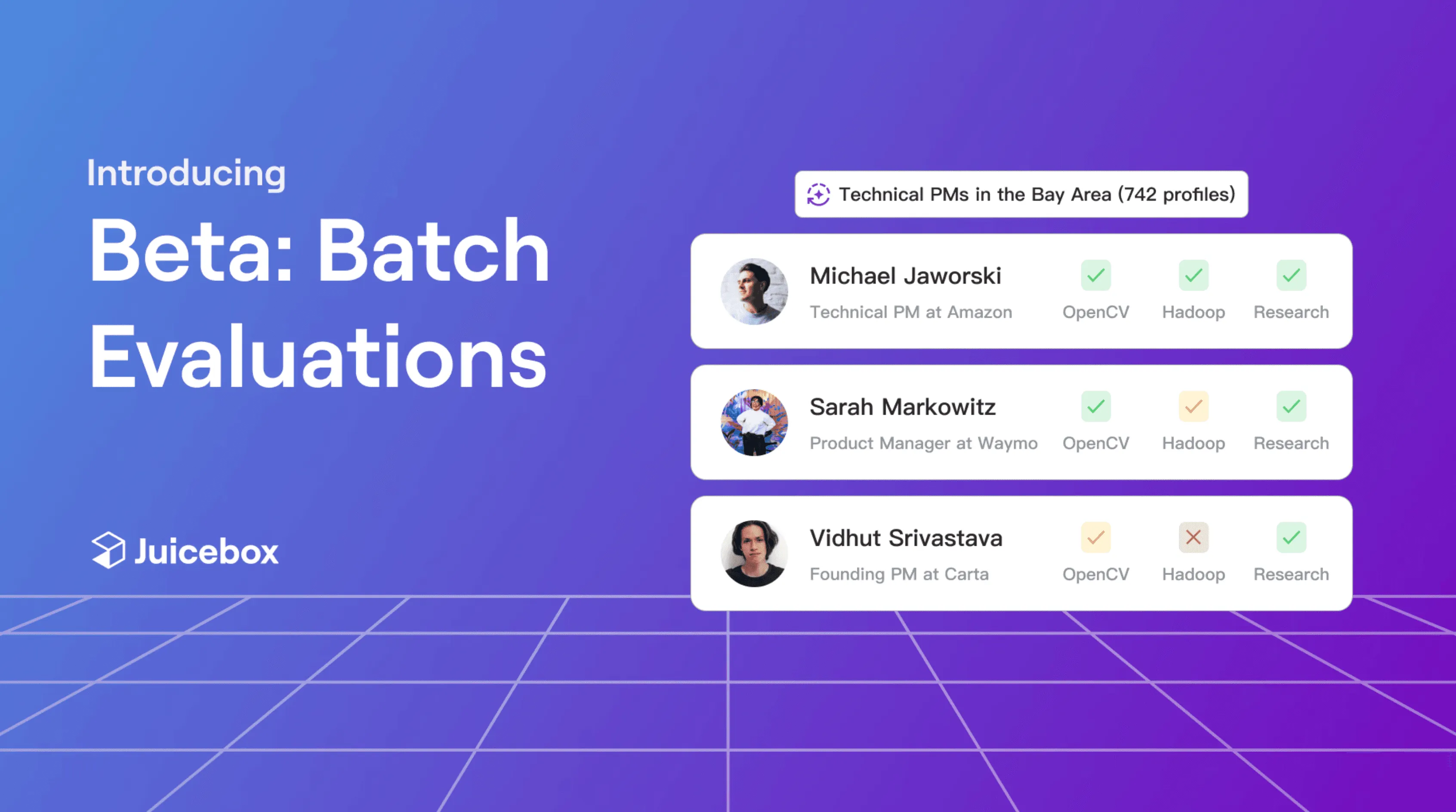 Batch Evaluations