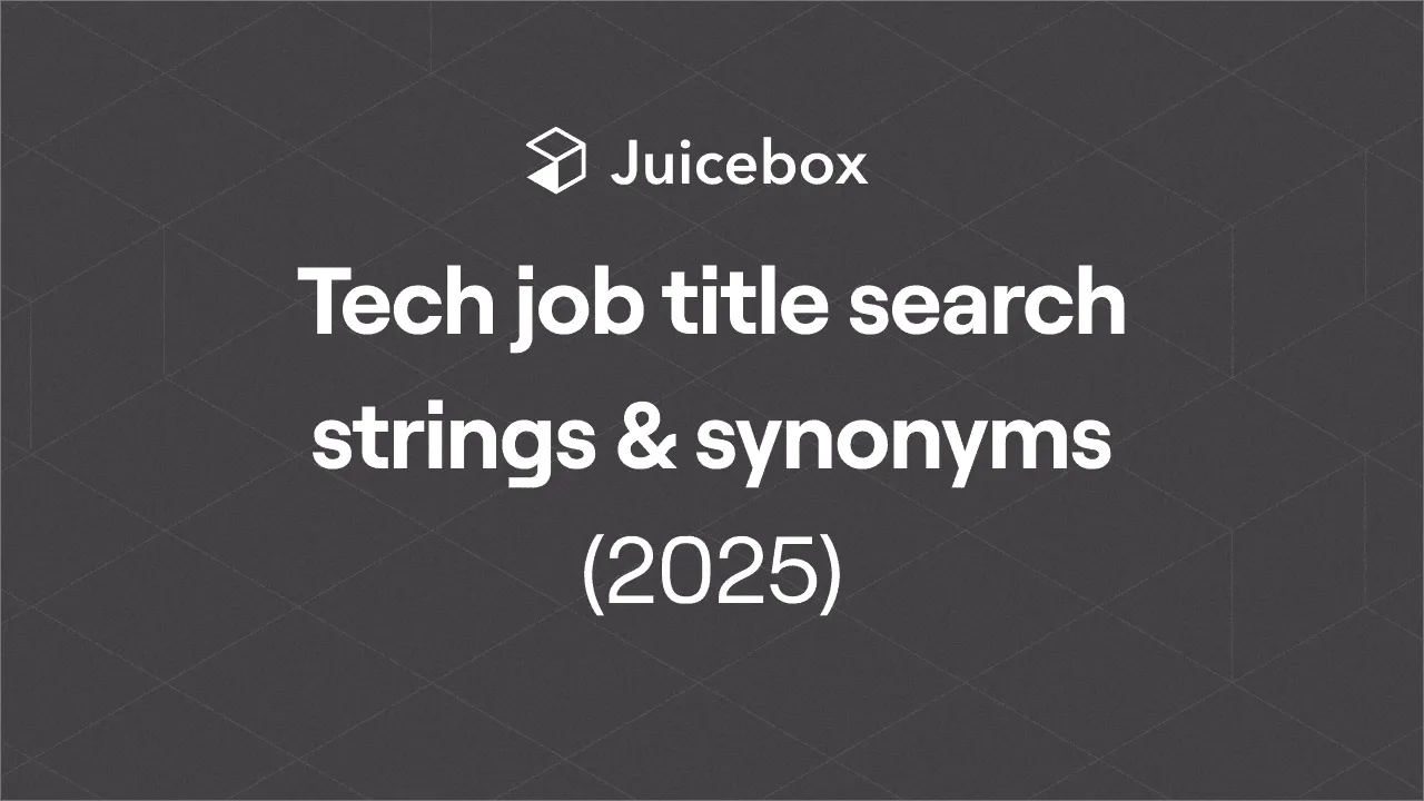Tech Job Title Search Strings & Synonyms