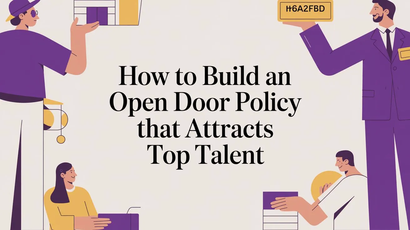 How to Build an Open Door Policy That Works concept