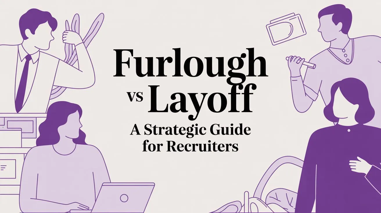 Furlough vs Layoff guide illustration