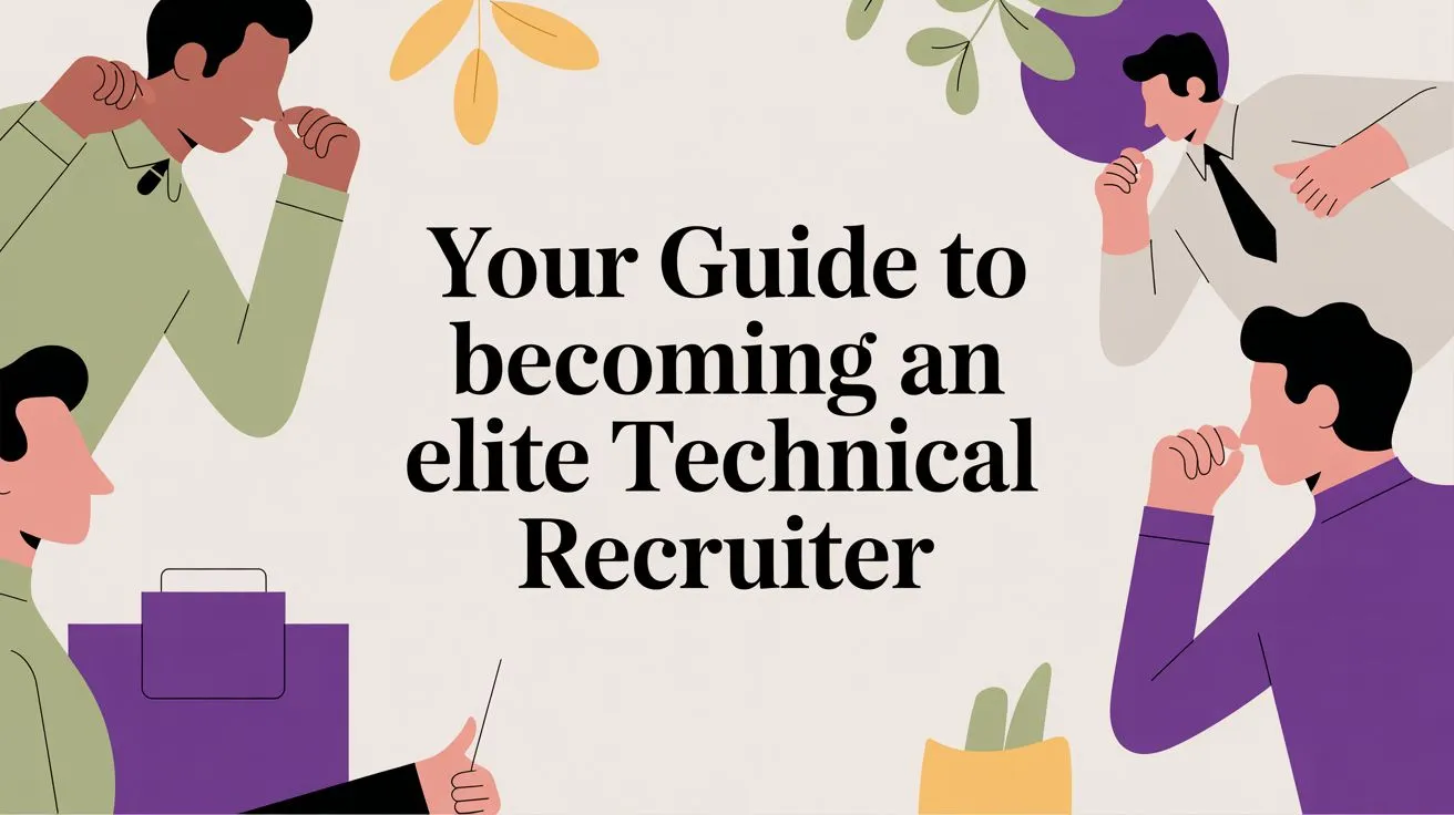 How to Become a Technical Recruiter (in 2026) concept