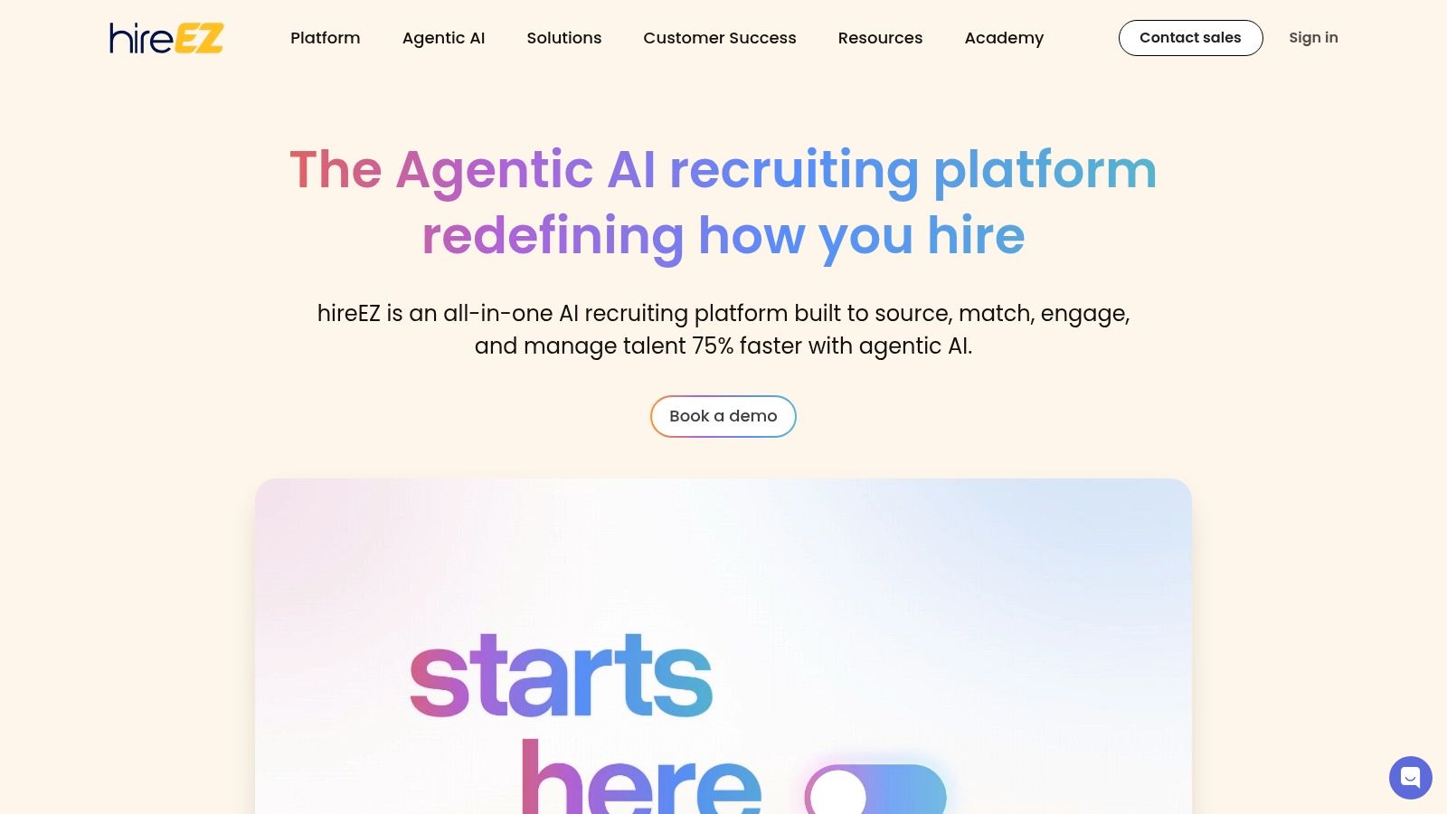 hireEZ sourcing platform showing candidate profiles and analytics