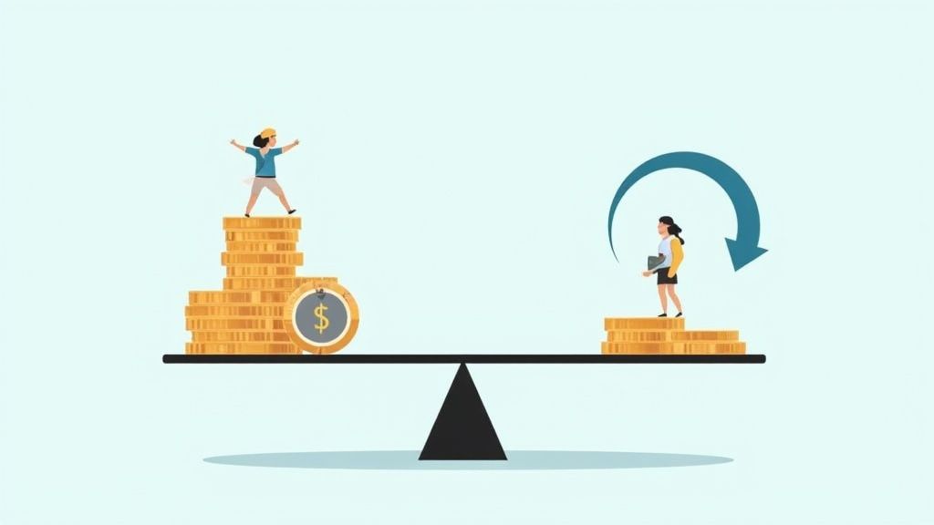 A visual breakdown of the costs for full time vs part time hires