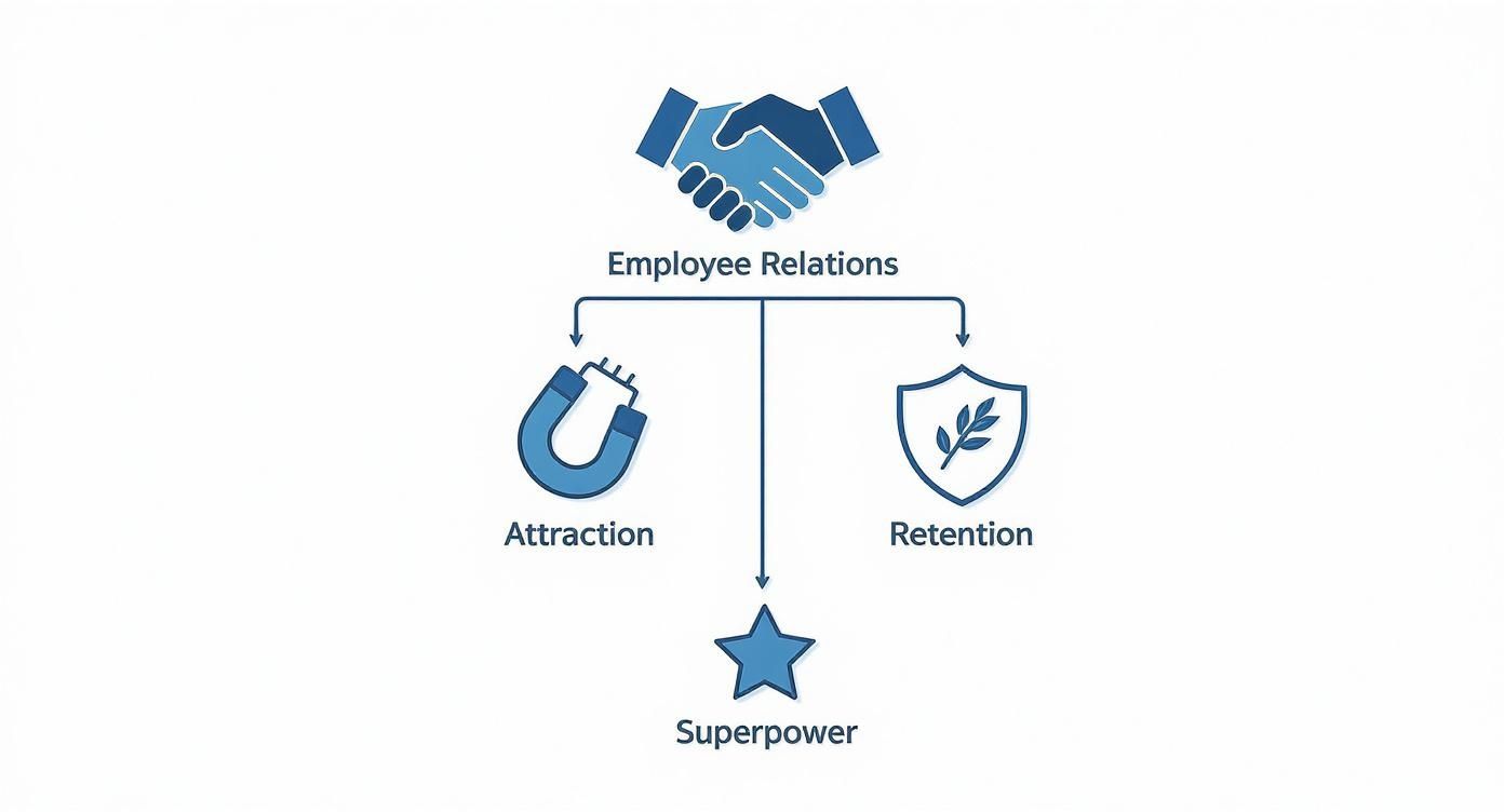 Infographic about employee relations