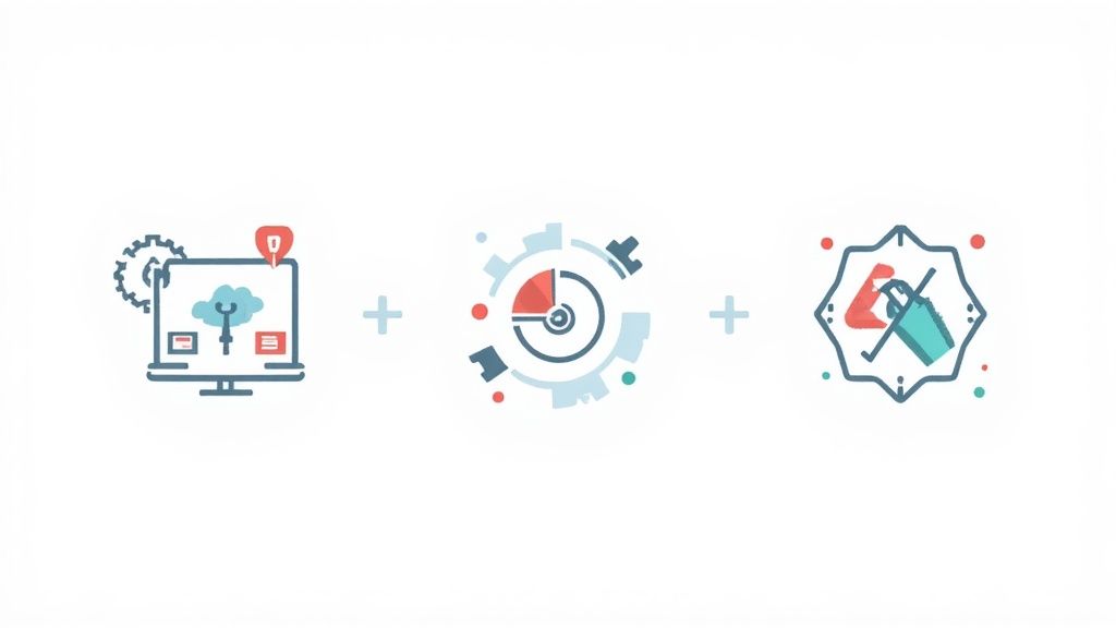 A professional recruiter using a laptop in a modern office, representing Loxo's integrated system