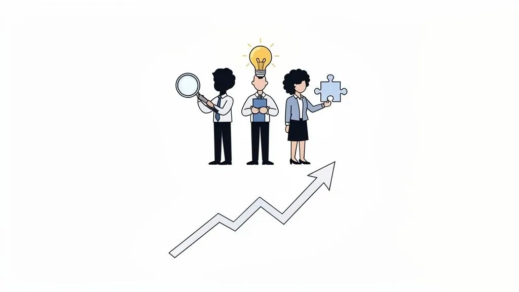 neurodivergent hiring programs infographic showing a person at a desk with a computer, representing focused work and productivity.