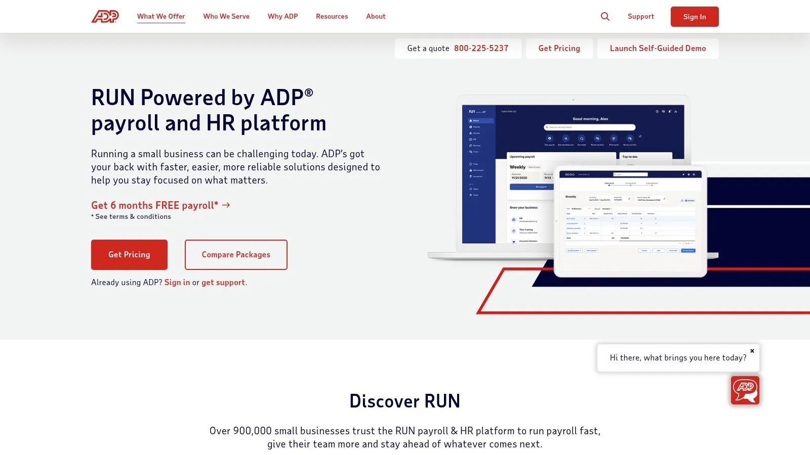 rippling alternatives RUN Powered by ADP payroll platform
