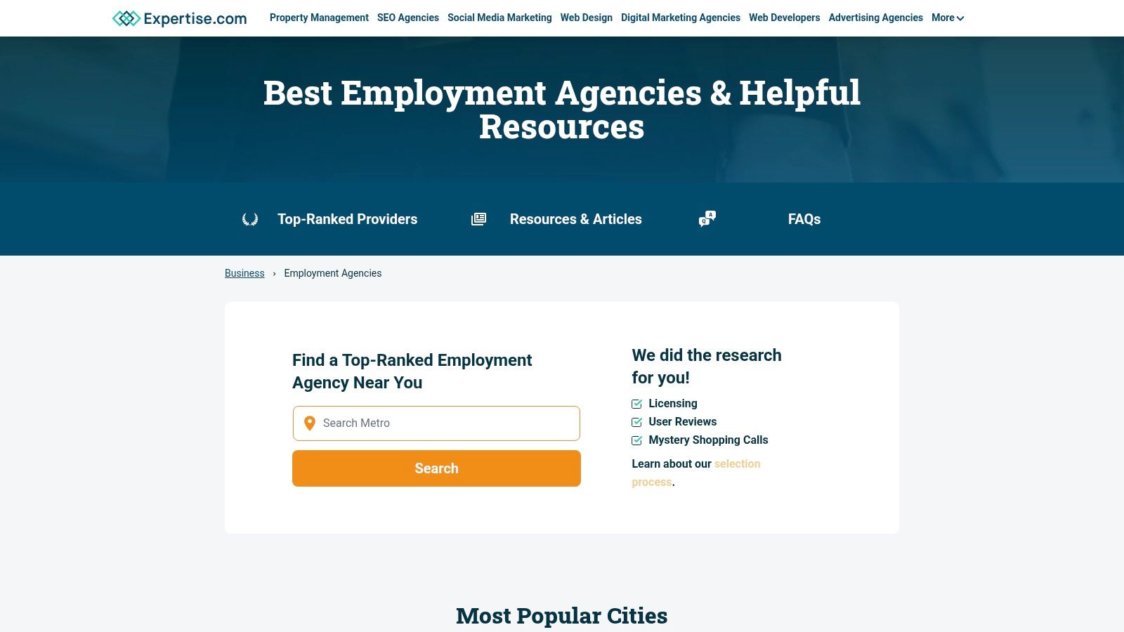 best recruiting agencies search on Expertise.com