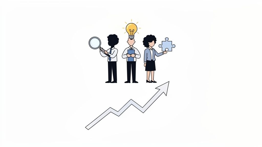 neurodivergent hiring programs infographic showing a person at a desk with a computer, representing focused work and productivity.