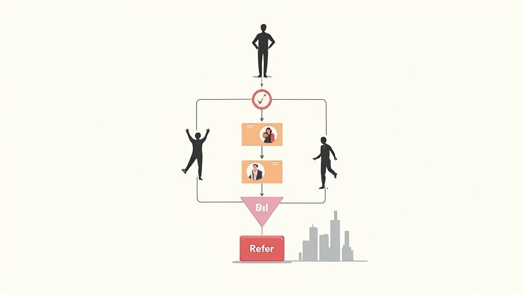 A team collaborating happily, illustrating the success of employee referral programs in talent sourcing strategies.