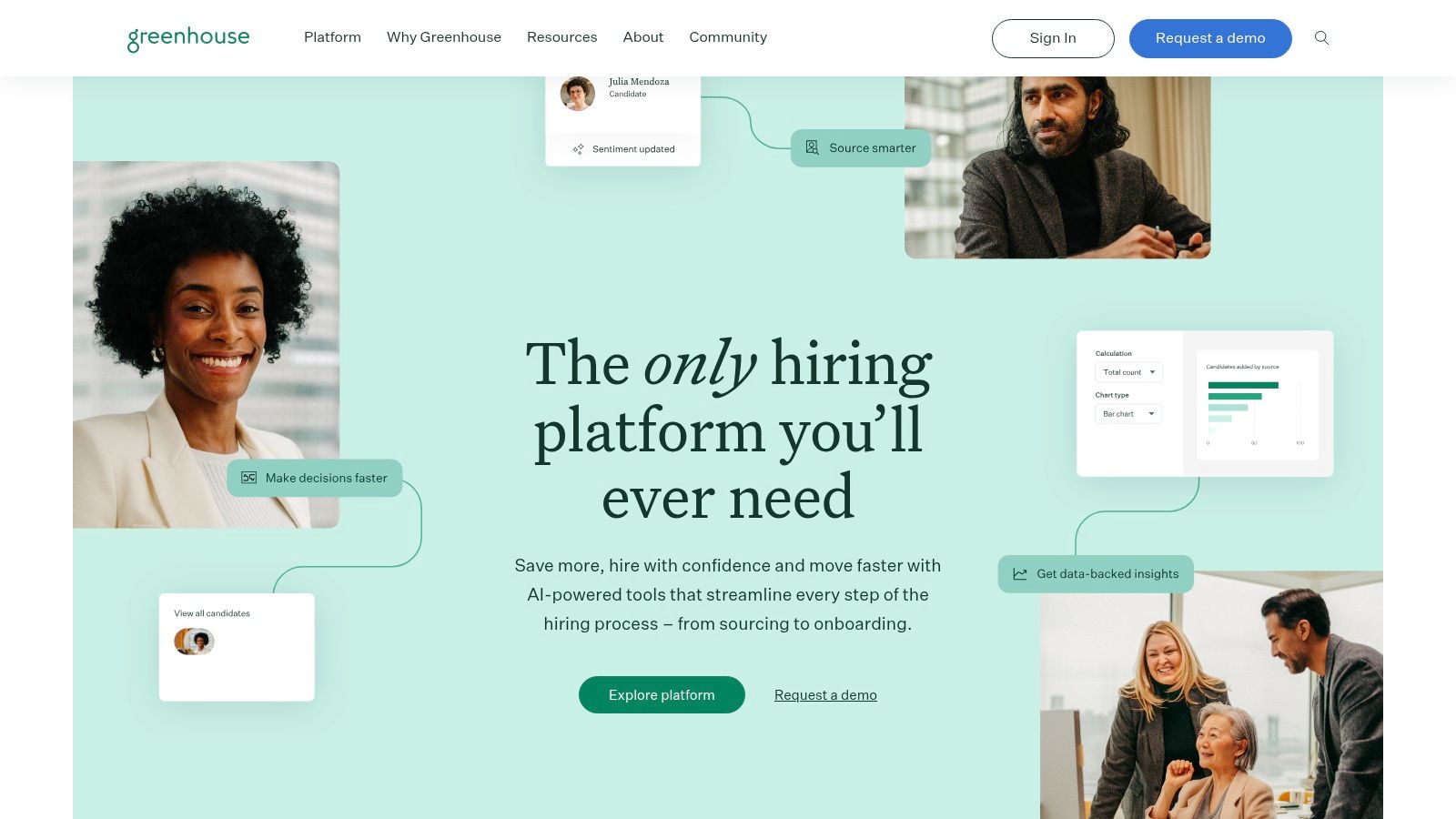 Greenhouse ATS as an example of recruiting software