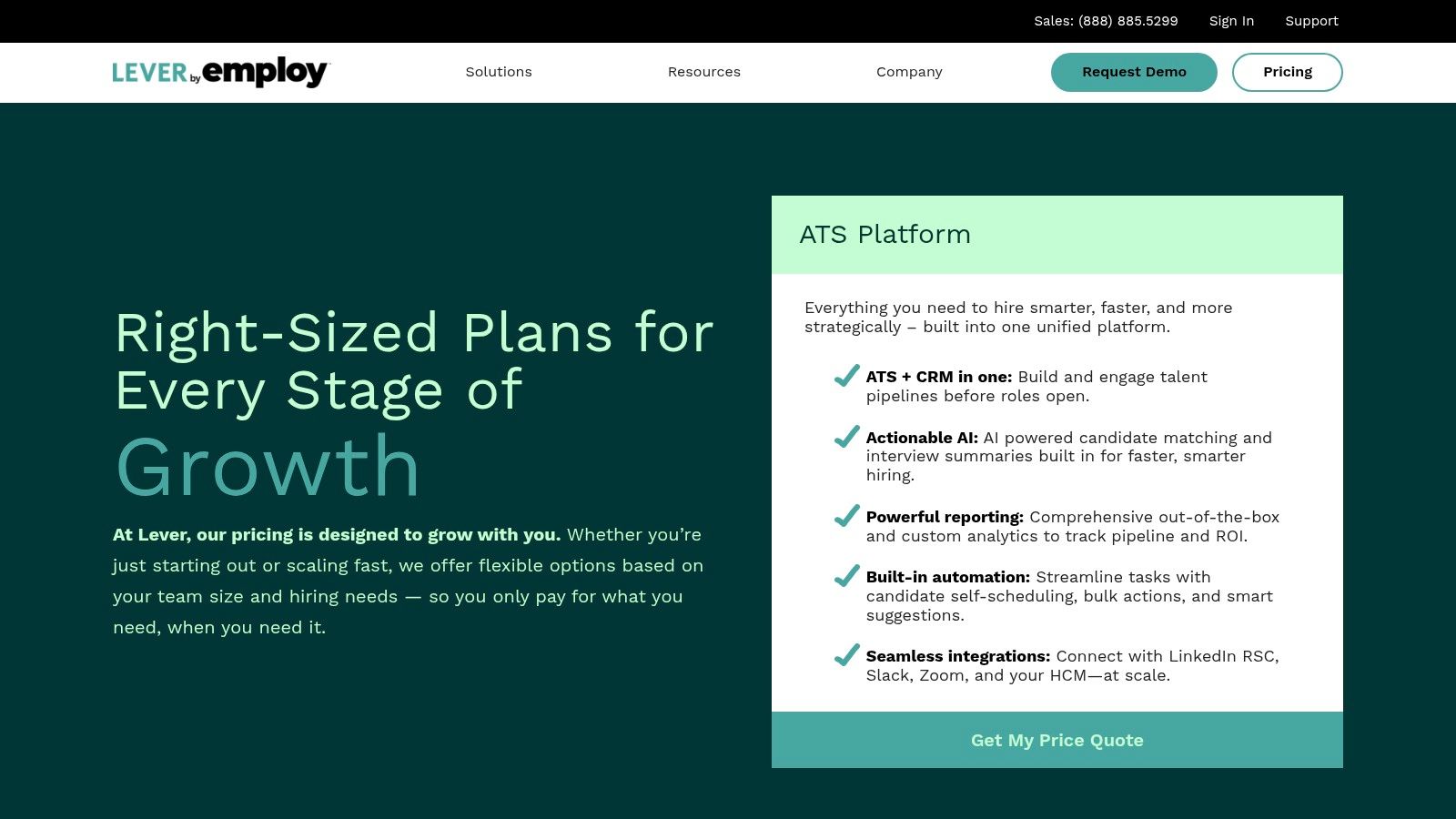 top recruiting apps featuring Lever's user interface