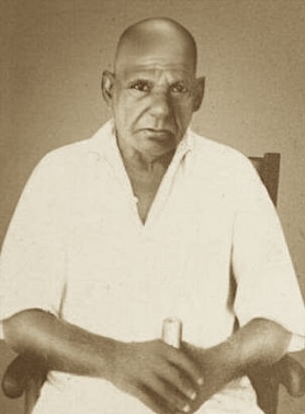Portrait of Sri Kuttan Vaidhyar, Great Grandfather and Ayurvedic physician with 76 years of service (1869–1945)