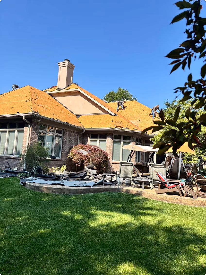 Avon Roof Replacement In Progress Image