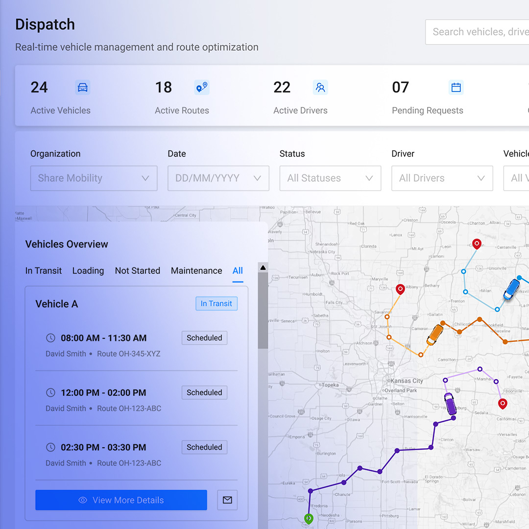 SHARE Mobility monitor employee transportation