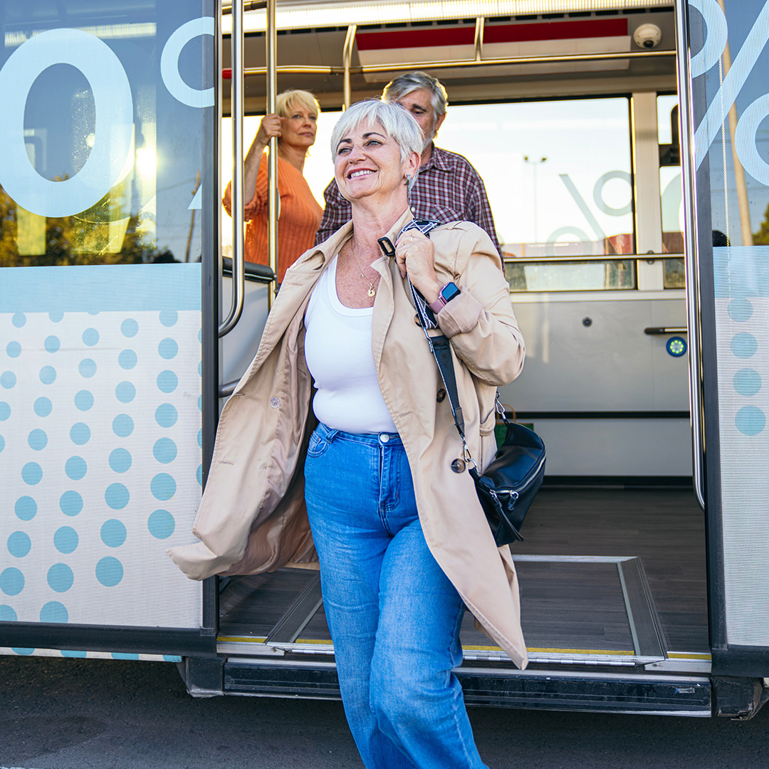 Exiting public transit