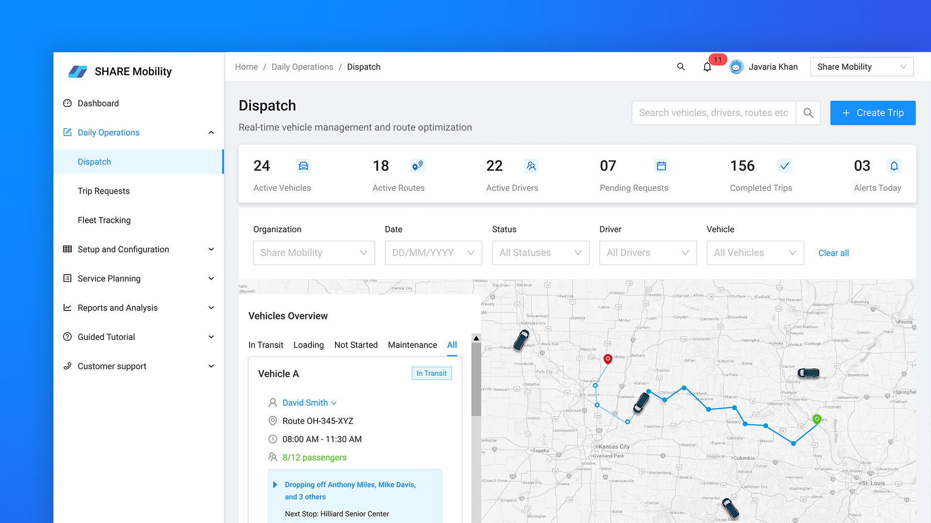 Dispatch Dashboard