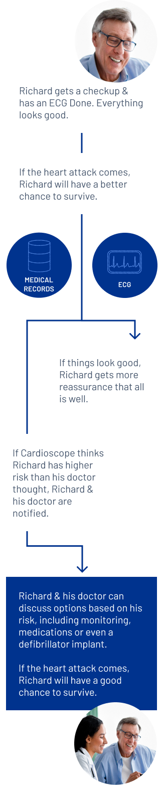 Infographic representing the Workflow for the Cardioscope Project