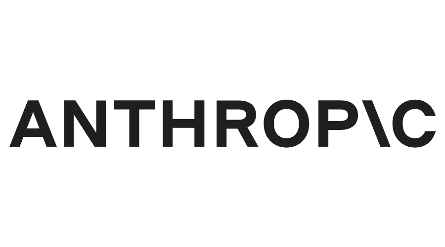 Black Anthropic logo on white background.