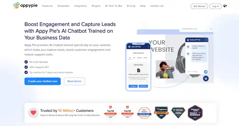 appy pie ai chatbot platform