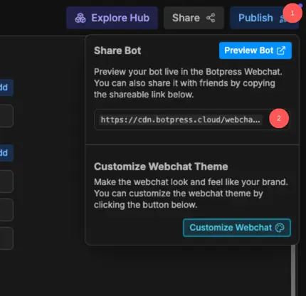 Deploying Chatbot as Webchat