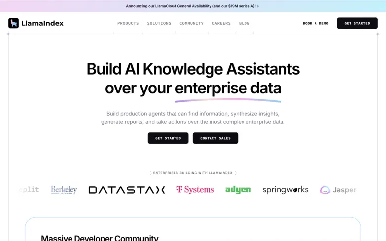 LlamaIndex Homepage