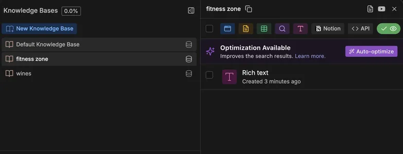 Adding a Knowledge Base on the Botpress dashboard