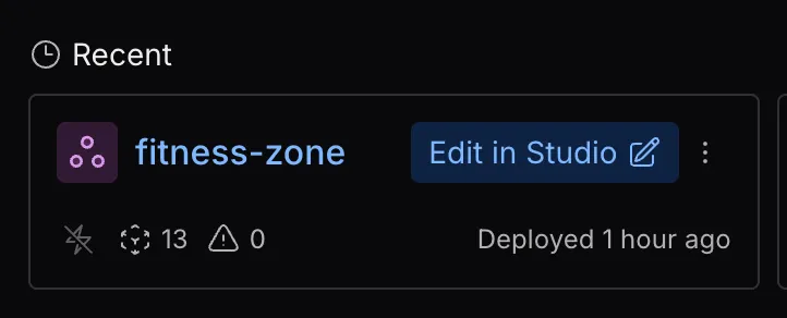 Edit bot in Botpress studio