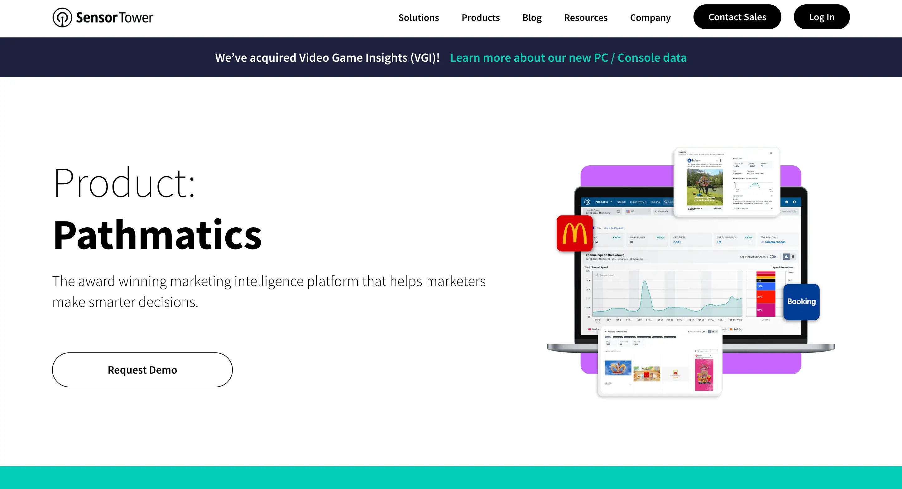 Screenshot of Pathematics homepage.