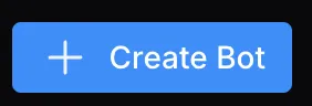 Blue "Create Bot" button with a plus-sign