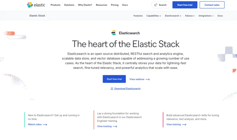 ElasticSearch Homepage