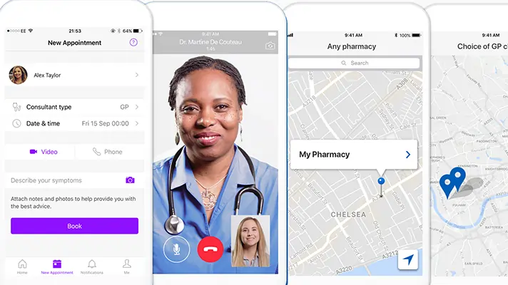 Multiple interfaces of Babylon's GP at Hand
