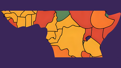 Map of Central Africa Economic Landscape
